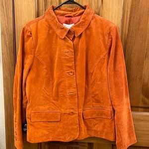Suede orange jacket